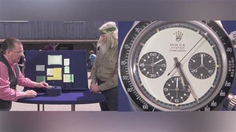 antiques roadshow rolex sold at auction|antique roadshow veteran rolex.